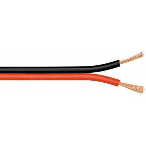 Cablu difuzor CUPRU OFC 2x1.50mm rosu/negru Goobay