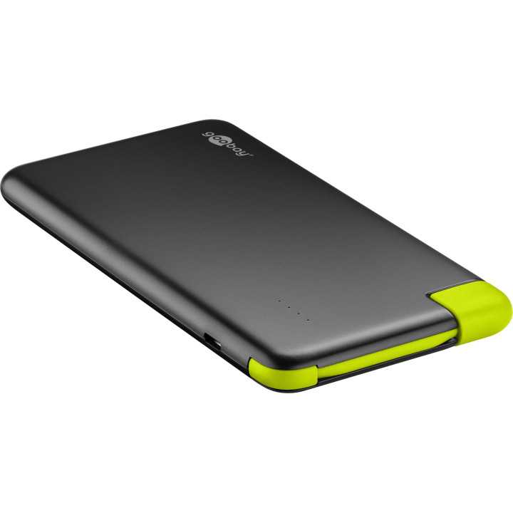 Acumulator portabil powerbank Li-polimer 4000mAh cu cablu micro USB Goobay