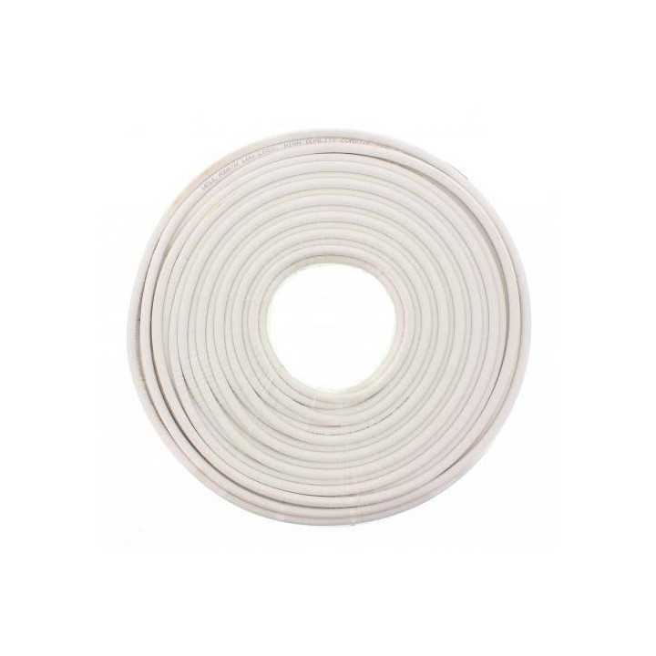 Cablu coaxial RG6 75R fire Cupru ecranat cu folie Aluminiu fire CUPRU 48x0.12 Well