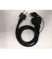Cablu prelungitor 10m 1.5mm negru IP44 Well
