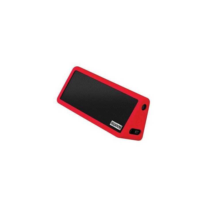 Boxa portabila cu Bluetooth si difuzor stereo Rock Star rosie Sweex