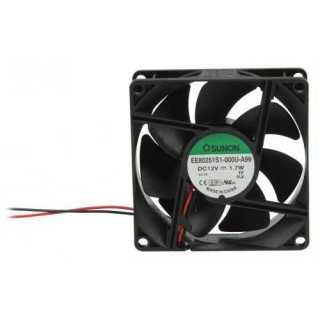 Ventilator 12V 3000RPM 34dB 220mA 80x80x25cm cu 2 fire 1.7W pe lagar Vapo Sunon