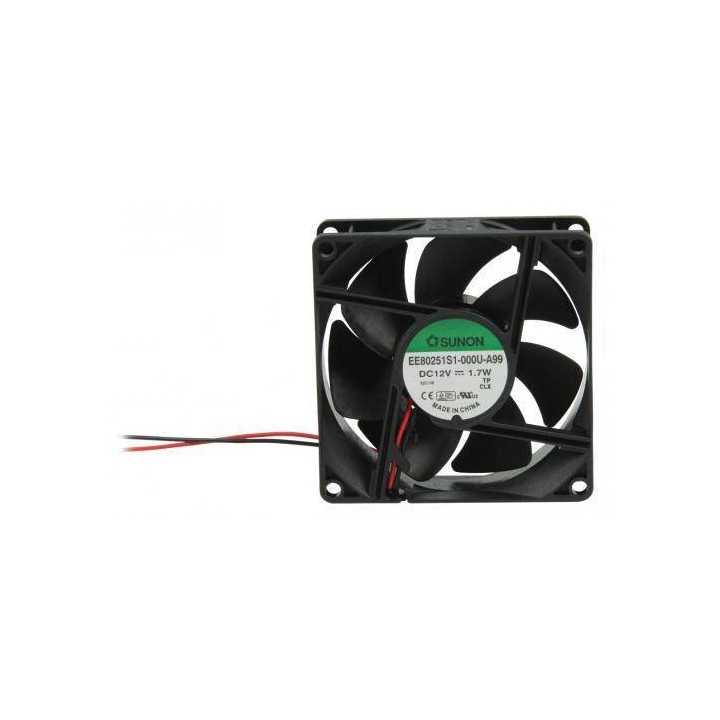 Ventilator 12V 3000RPM 34dB 220mA 80x80x25cm cu 2 fire 1.7W pe lagar Vapo Sunon