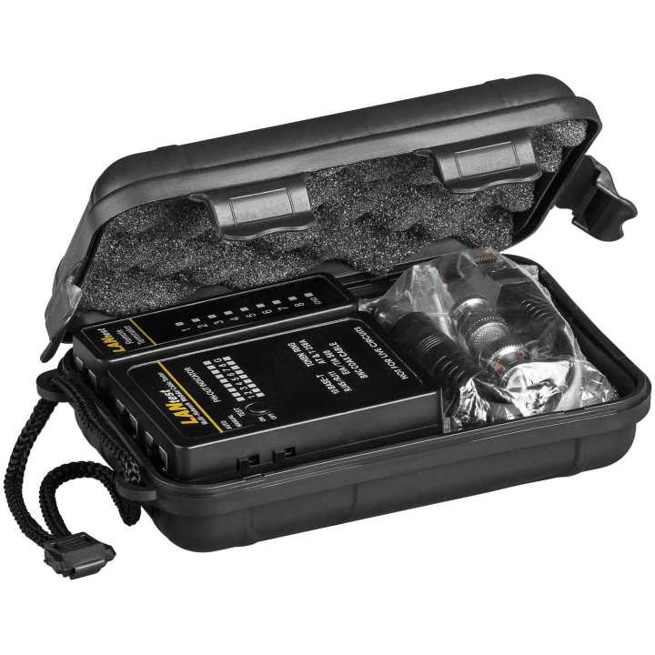 Tester retea RJ11 RJ12 RJ45 ISDN CAT5 CAT6 BNC Goobay