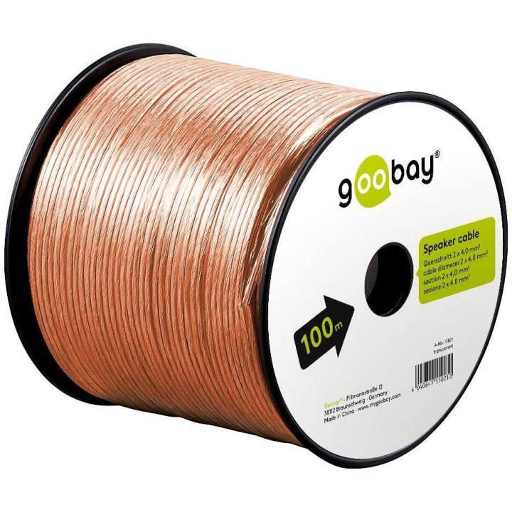 Cablu boxe 2x2.5mm transparent Goobay