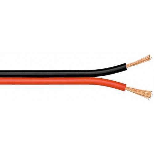 Cablu boxe 2x0.75mm CCA rosu/negru Goobay