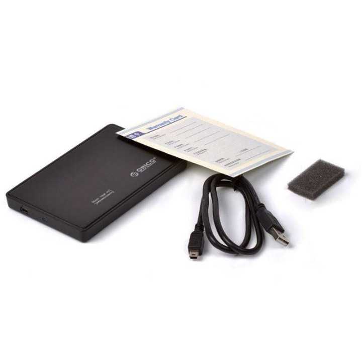 Rack 2588US Black USB 2.0 Tool Free 2.5" SATA External Enclosure Orico