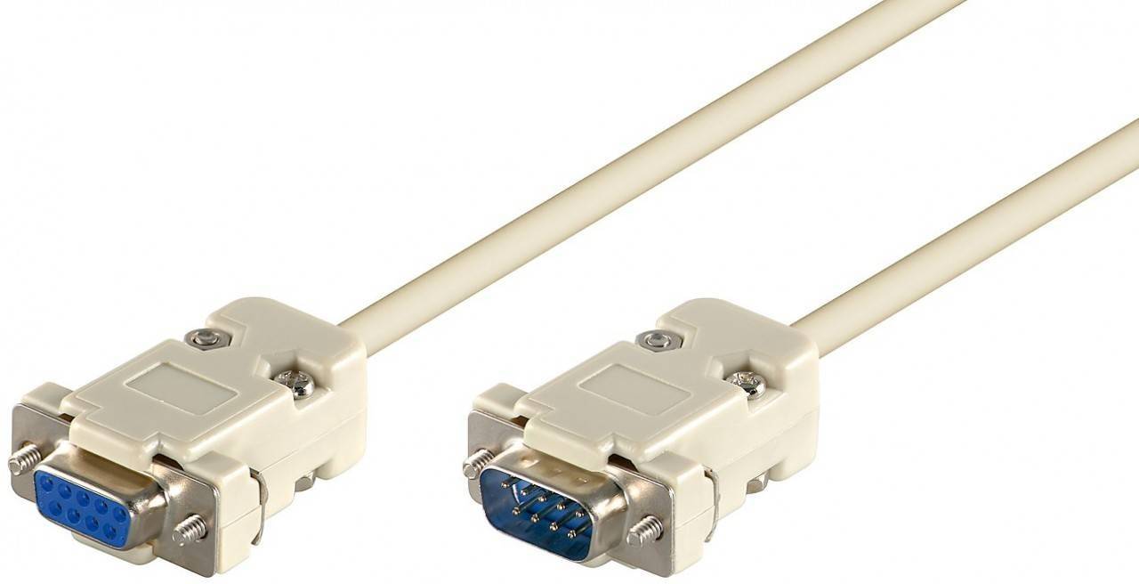 Cablu serial 1:1 RS232 D-SUB 9 pini tata-mama 5m Goobay