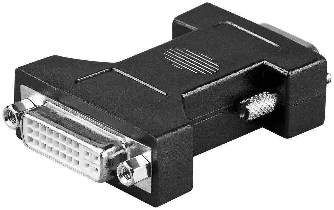 Adaptor DVI-I 24+5 mama la 15 pini HD tata VGA Goobay