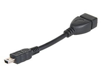 Cablu adaptor OTG miniUSB – USB mama 27.5cm case de marcat tablete telefoane SMART