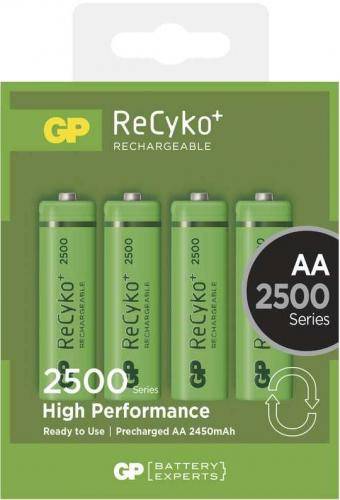 Acumulatori AA R6 NiMH Recyko+ 2500mAh 1.2V 4buc/blister GP