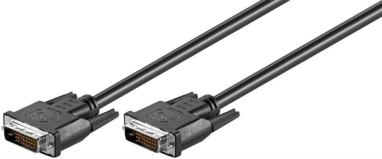 Cablu DVI-D 24+1p tata – DVI-D 24+1p tata 0.5m Dual-Link Full HD 1080p 1920×1080 WQXGA 2560×1600 Goobay