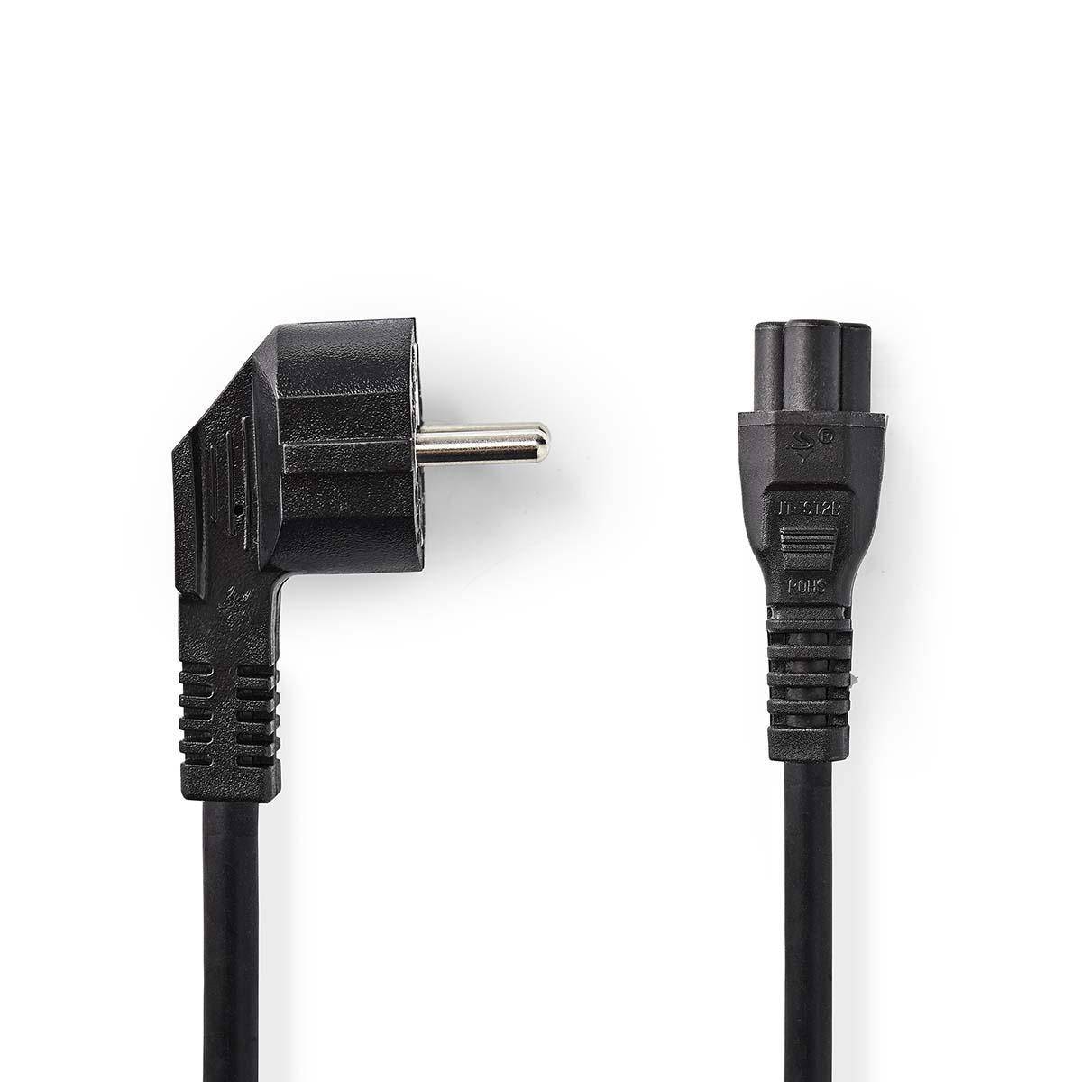 Cablu de alimentare Schuko tata cotit - IEC-320-C5 2m Nedis