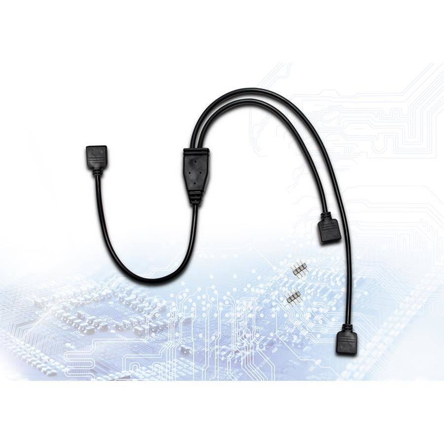 Splitter RGB Inter-Tech cablu 48cm 1x 15cm 1x 25cm
