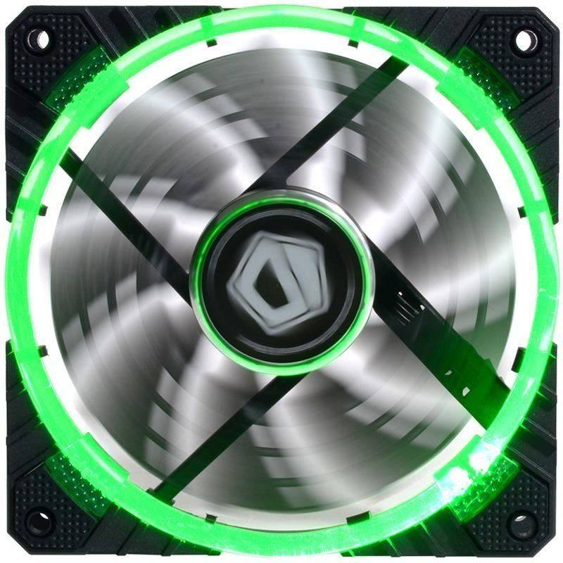 Ventilator ID-Cooling CF-12025-G 120mm 600-1600RPM Concentric Circular LED verde