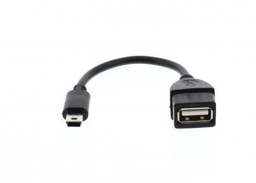 Cablu adaptor OTG USB mama – mini USB tata cablu 8cm Well