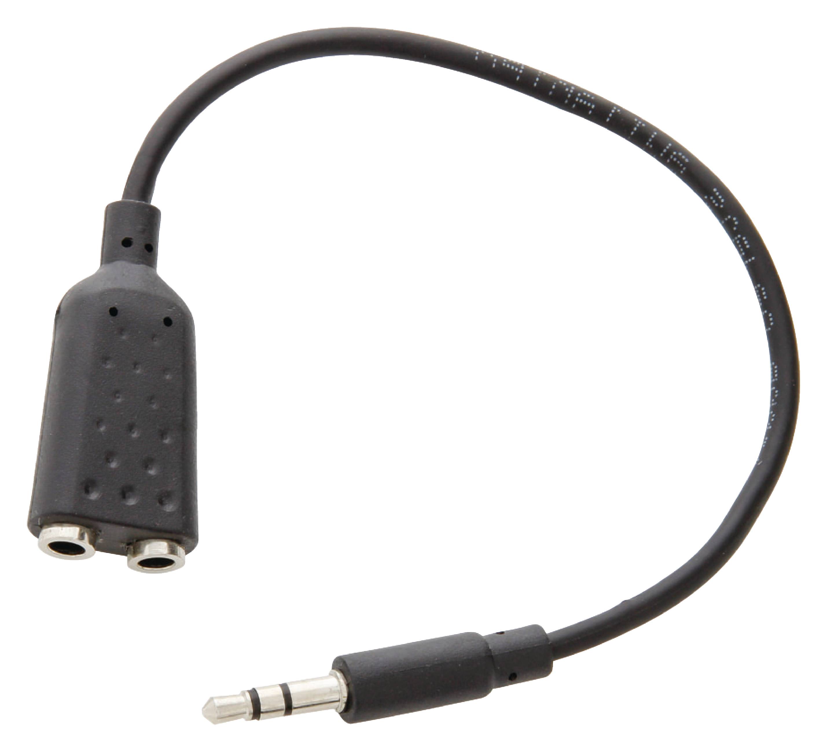 Splitter cablu adaptor audio stereo Jack 3.5mm tata - 2x 3.5mm Jack mama 0.2m Valueline
