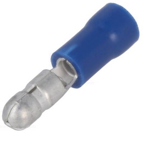 FVDAGM2-7 Terminal papuc rotund tata 5mm 1/2.5 mm2 crimpat pe cablu albastru JST