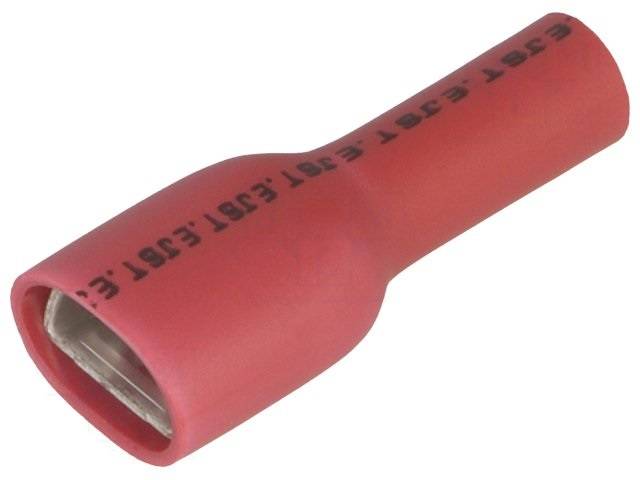Terminal papuc plat 4.8mm 0.5mm mama 0.5/1.5mm2 crimpat pe cablu rosu JST LVDDF1.25-187A-5