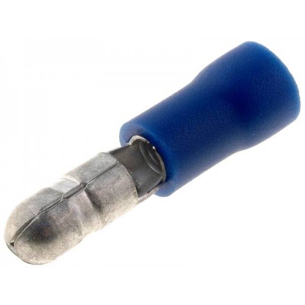 ST-041/B Terminal papuc rotund tata 5 mm 1.5/2.5 mm2 crimpat pe cablu albastru NINIGI