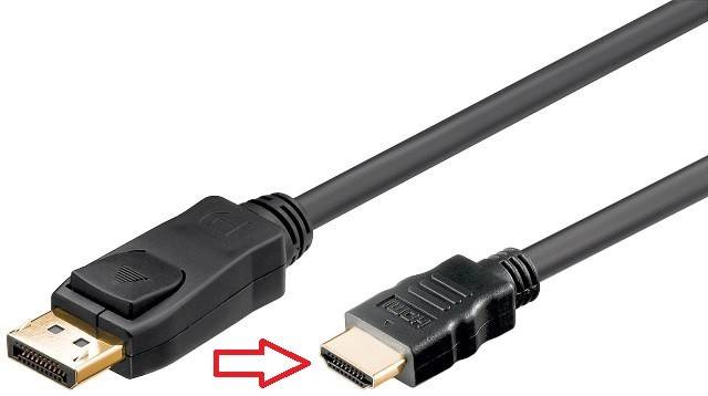 Cablu 2m DisplayPort – HDMI contacte aurite