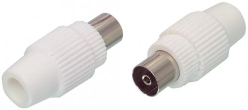 Conector coaxial mama plastic WELL