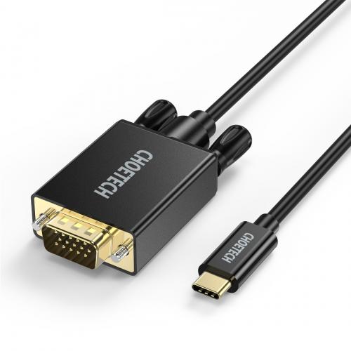 Cablu USB tip C - VGA Choetech XCV-1801 1.8m negru