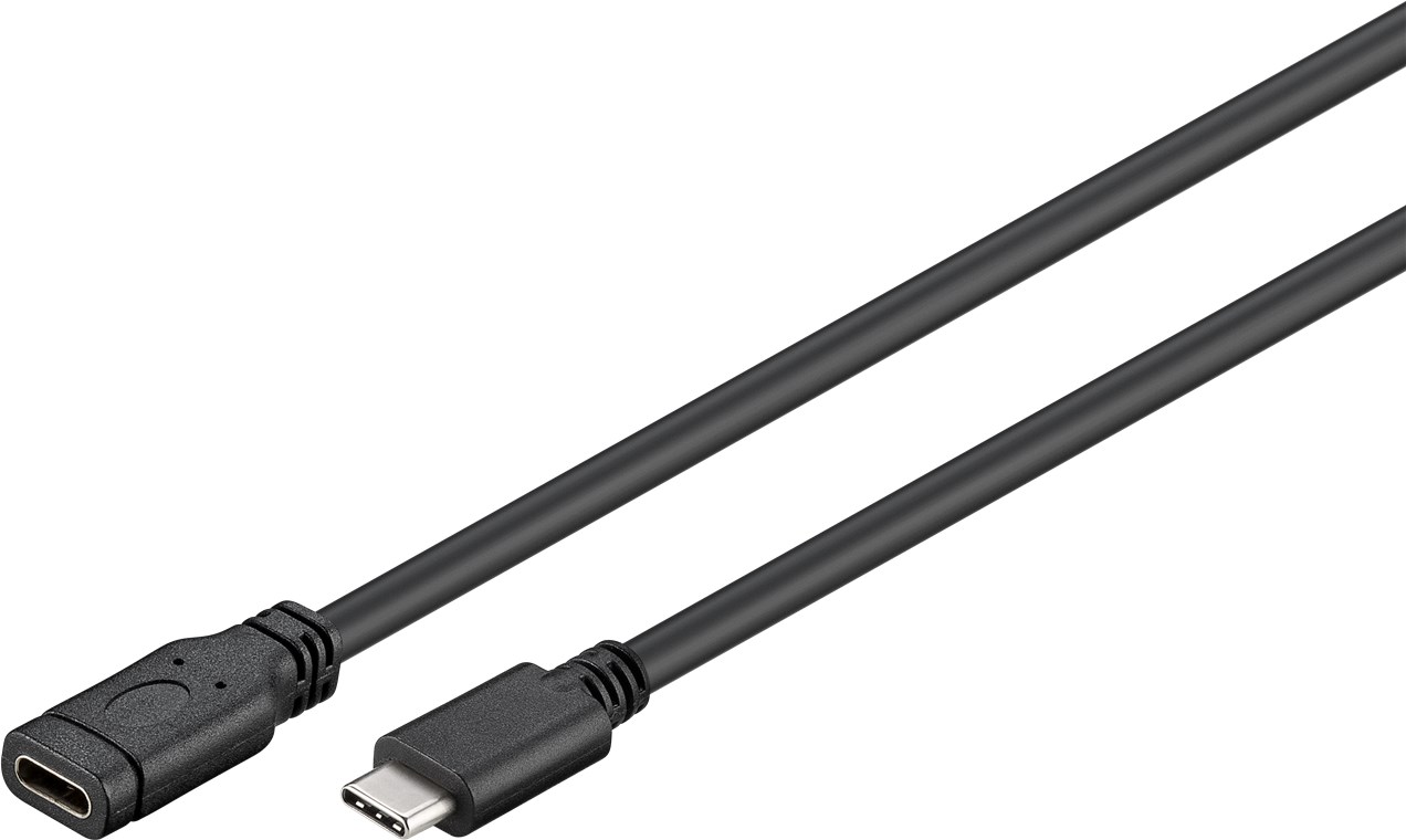 Cablu prelungitor 1m USB Type C 3.1 GENERATION 1 tata-mama 15W 5Gbit/s Goobay