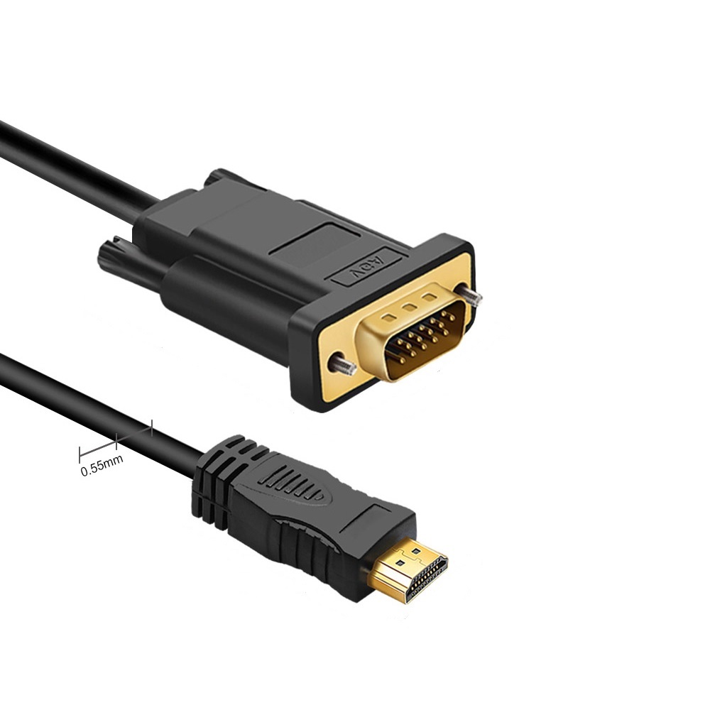 Cablu adaptor HDMI-VGA tata-tata fara sunet 1.5m