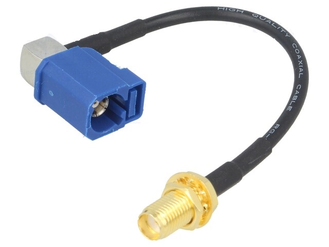 Cablu adaptor Fakra mama - SMA mama in unghi drept 10cm JC Antenna AD.ANT.005
