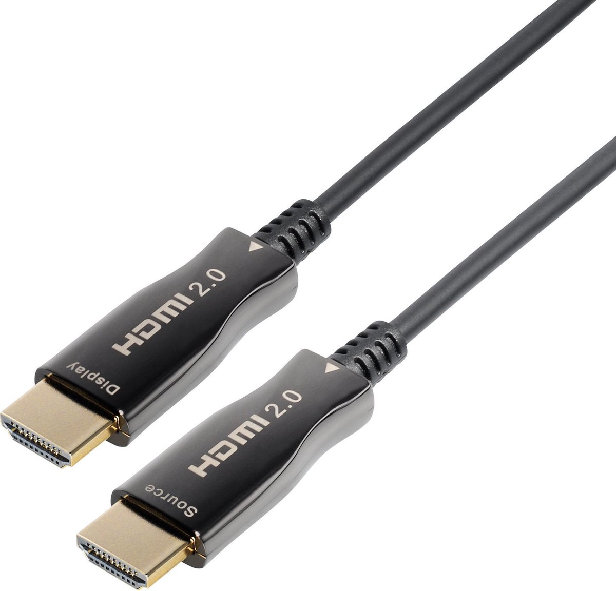 Cablu HDMI v2.0 cu fibra optica AOC HDMI tata - HDMI tata aurit 40m Well