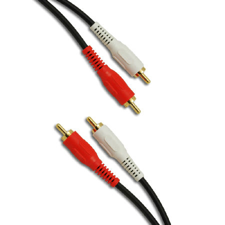 Cablu audio 2x RCA 15m aurit cablu 4mm Cabletech