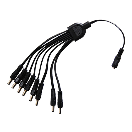 Cablu adaptor mama DC 2.1×5.5 la 8x tata DC 2.1/5.5