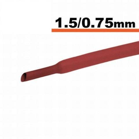 Tub termocontractibil rosu 1.5mm/ 0.75mm 0.5m