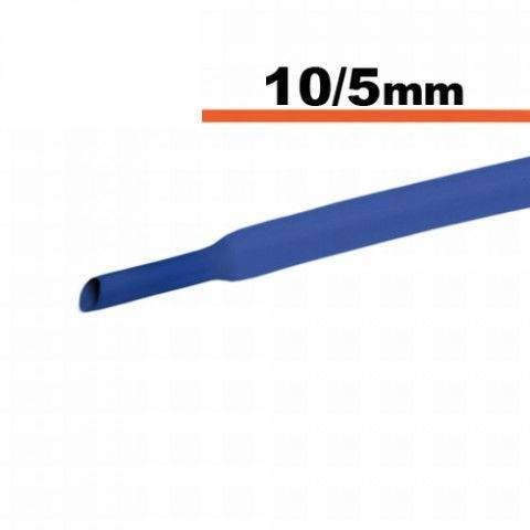 Tub termocontractibil albastru 10mm/ 5mm 0.5m