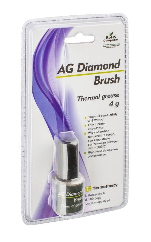 Pasta termoconductoare AG Diamond Brush 4 W/m.K 4gr AG TermoPasty