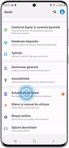 actualizare telefon Android si iOS