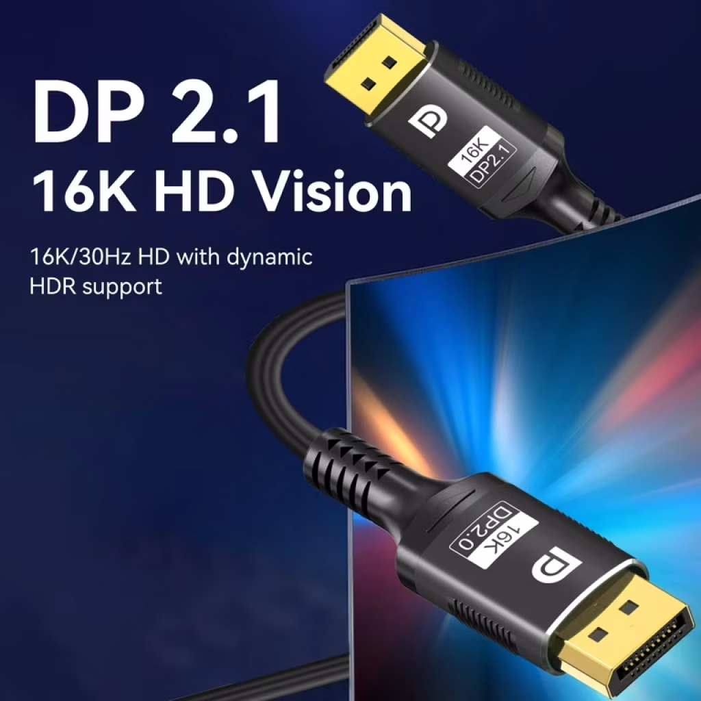 DisplayPort 2.1 cel mai bun cablu gaming